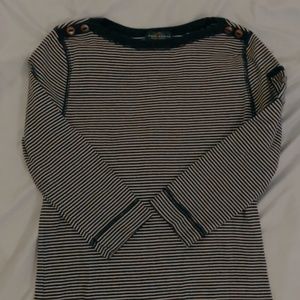 Ralph Lauren Petite Striped Longsleeve